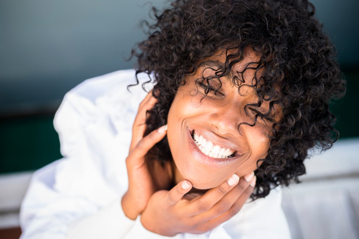 Smiling Woman Outdoors